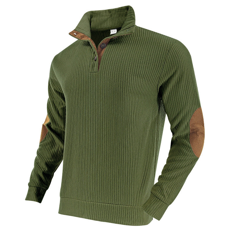 Herrer elegant strikpullover med fashionable detaljer og revitaliseringselementer Stilla