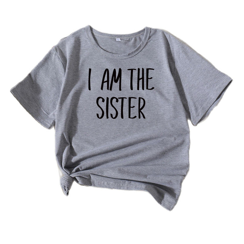 Dame Fritid Søster Statement T-Shirt Stilla