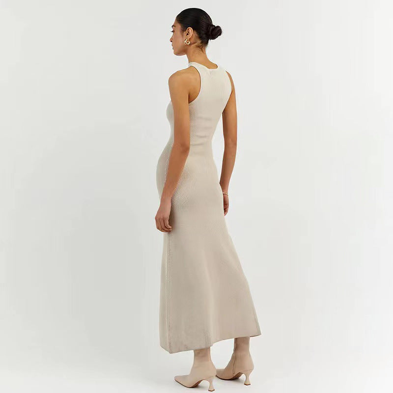 Dame Rib asymmetrisk Maxikjole Stilla