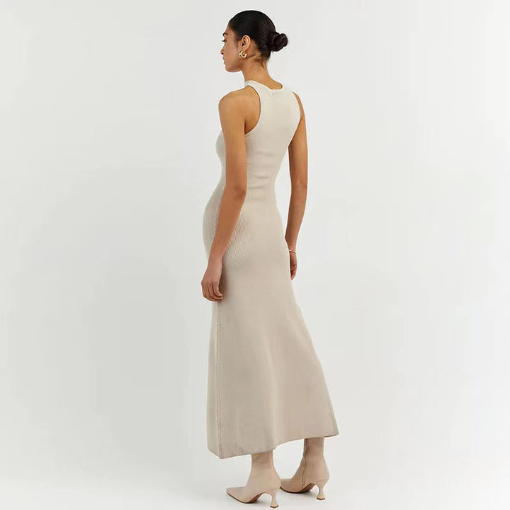 Dame Rib asymmetrisk Maxikjole Stilla