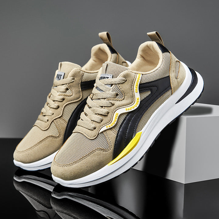 Herrer sporty fritids sneakers med støddæmpning og åndbar mesh-konstruktion Stilla