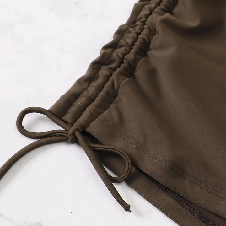 Dame To-delt Bikiniset med justerbare volangdetaljer Skovae
