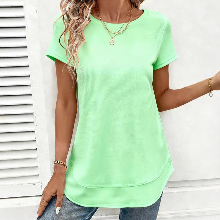 Dame sporty bomulds T-shirt Skovae
