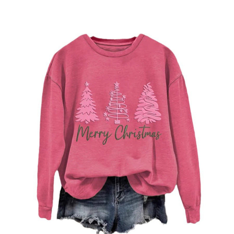 Kvinder komfortabel jul sweatshirt med festlig print Skovae