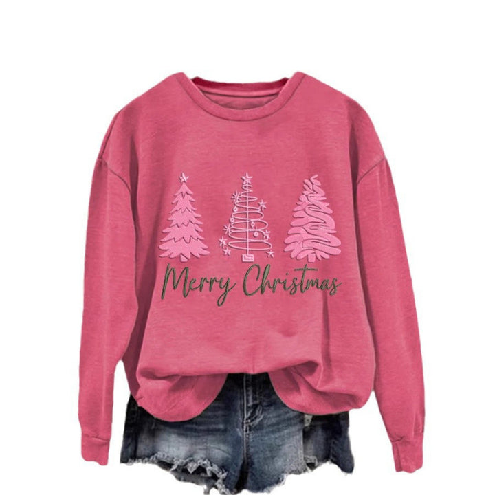 Kvinder komfortabel jul sweatshirt med festlig print Skovae