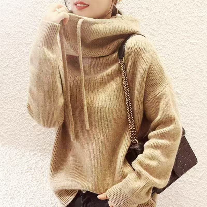 damer oversized sweater med høj krave og afslappet pasform Stilla