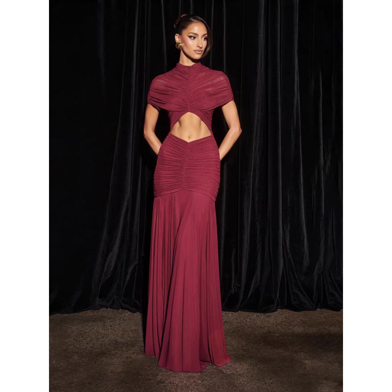 Damen Glamouröses Abendkleid mit figurbetontem Design und Cut-Outs Skovae