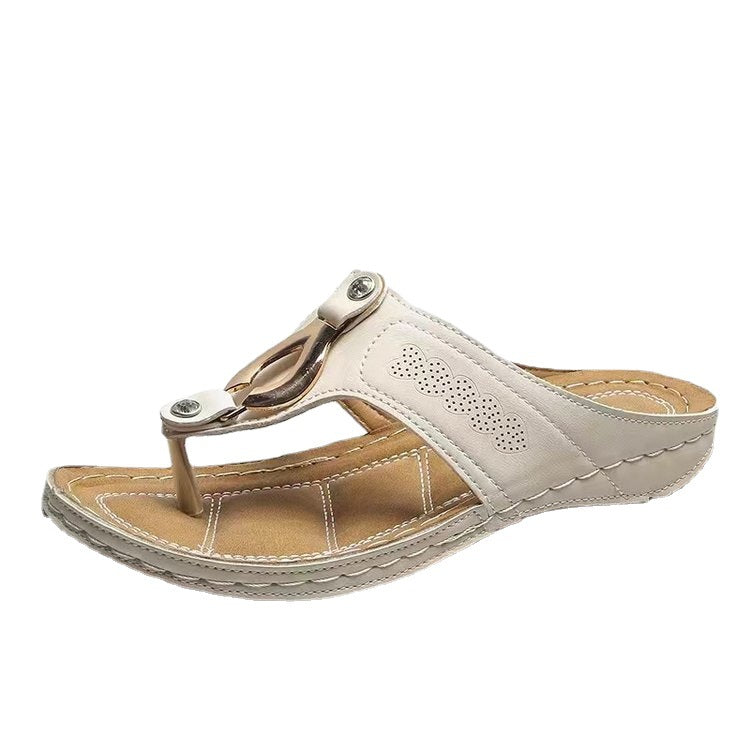 Damer Bekvemme Tå-split Sandaler med elegant Rem-design Stilla