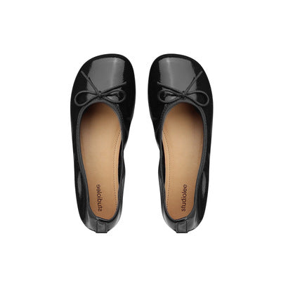 Dame Ballerinas med elegant sløjfedekoration og komfortabel sål Stilla