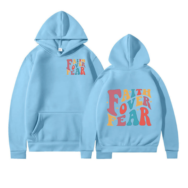 Kvinder hoodie med kreativ tekst og blødt indre fleece Skovae