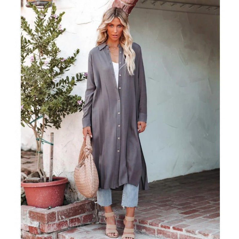 Femme Button-Up Skjorte Kjole Stilla