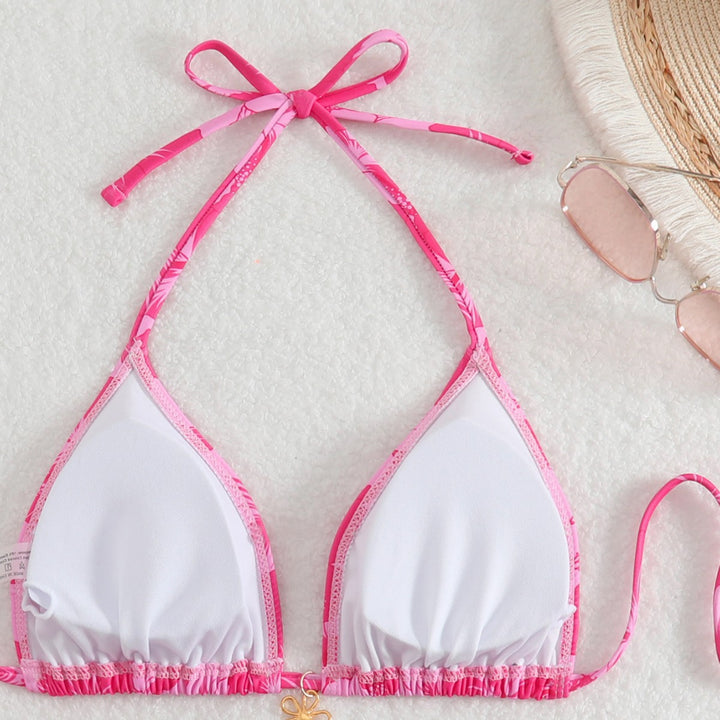 Dame Triangel-Bikini med legende blomsterprint Skovae