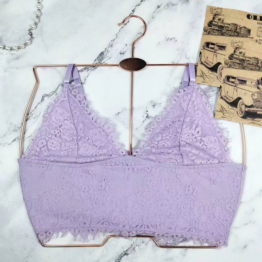 Dame spidse-bustier med forførende V-udskæring og raffinerede spidselementer Stilla