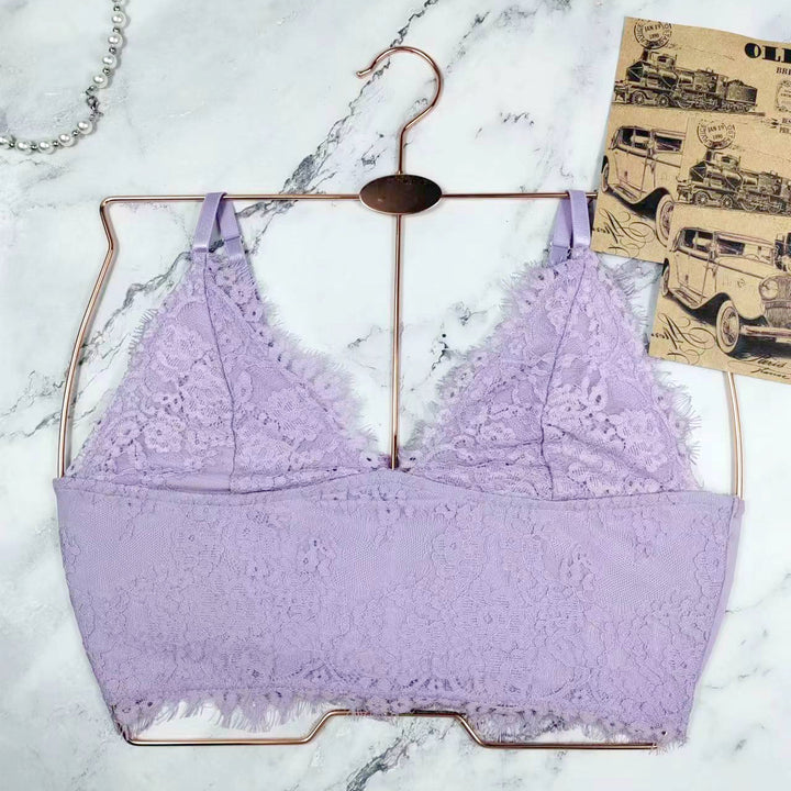 Dame spidse-bustier med forførende V-udskæring og raffinerede spidselementer Stilla