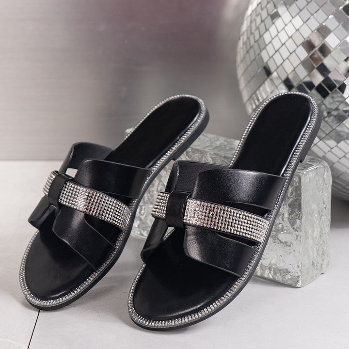 Dame elegante slippers med glamorøs rhinsten Stilla