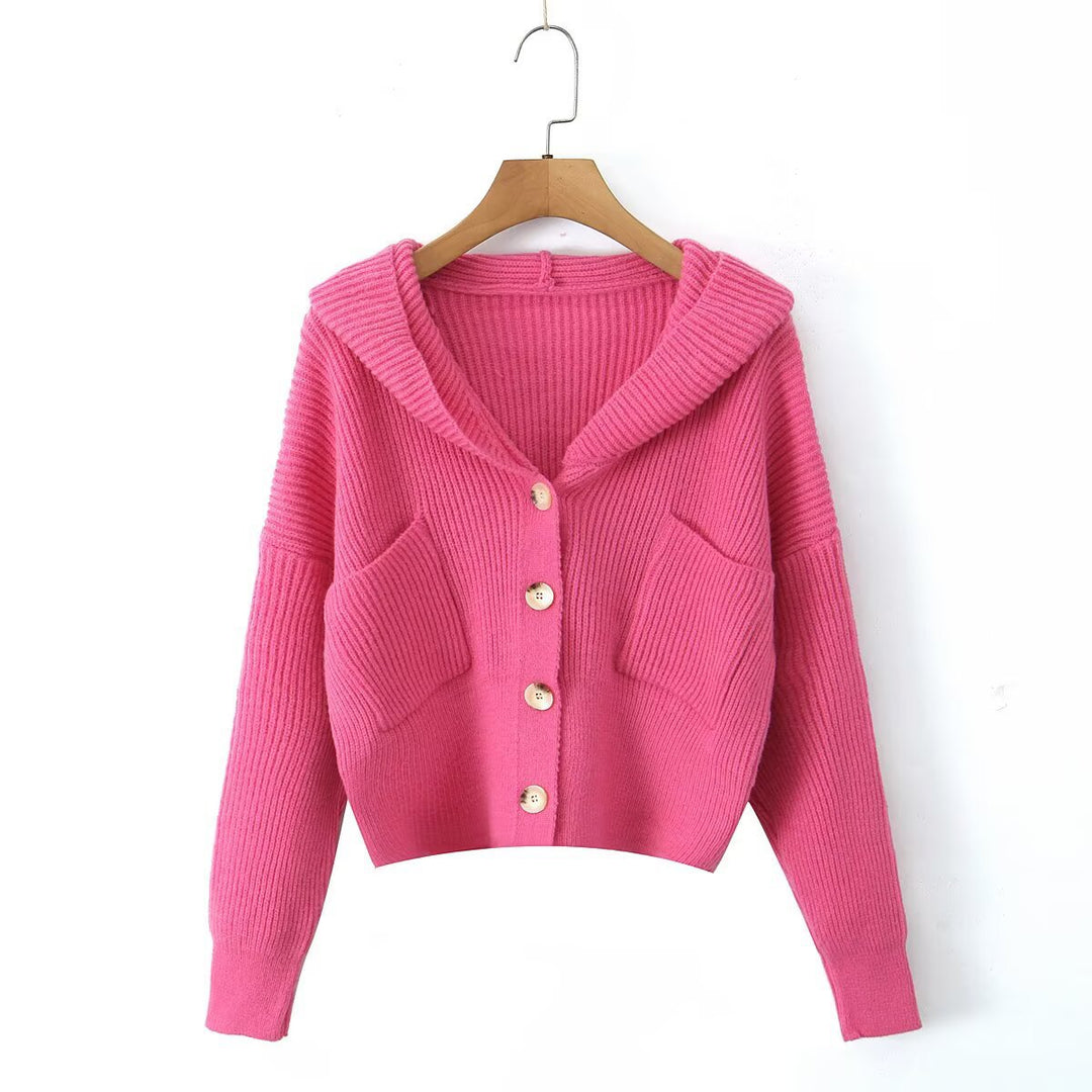 Kvinder Cozy Cardigan med hætte og knaplukning Stilla