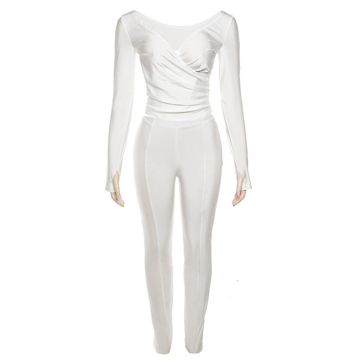 Femme Langærmet Bodysuit Jumpsuit Stilla