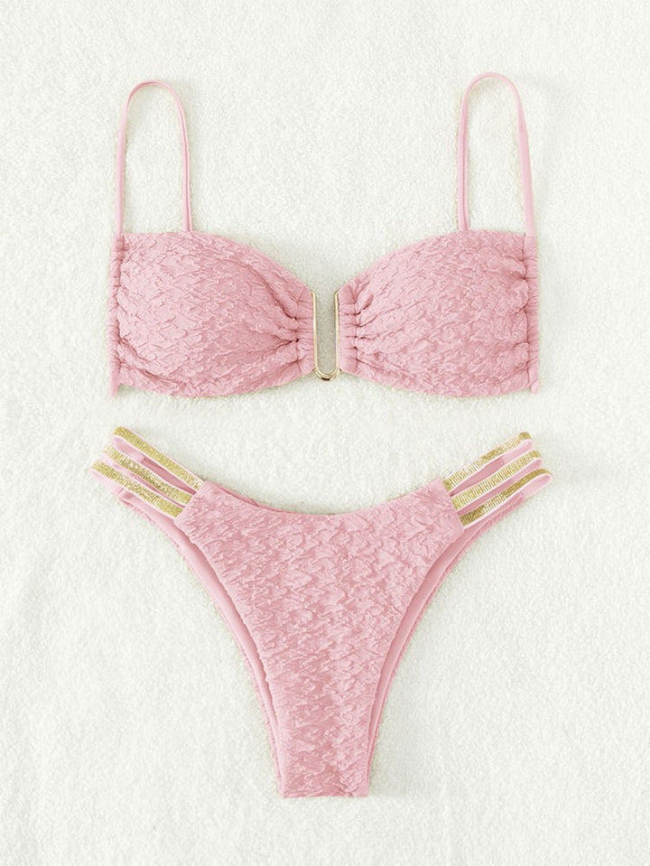 Dame Push-Up Bikini med raffineret snøre detaljer Skovae