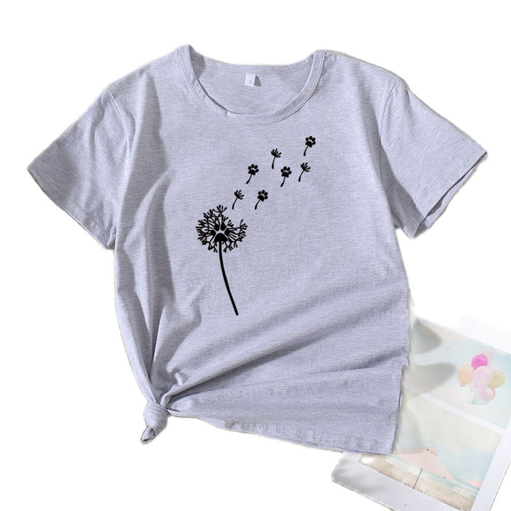Kvinder kunstnerisk mælkebøtte grafik T-shirt Stilla