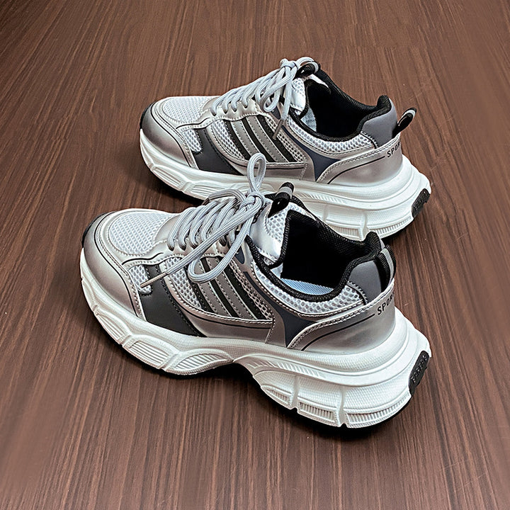 Dame Sporty løbesneakers med åndbart netoverflade og stødabsorberende fodseng Stilla