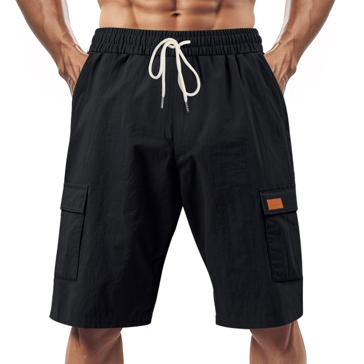 Herrer praktiske Cargo-Shorts med elastisk talje og sidelommer Stilla
