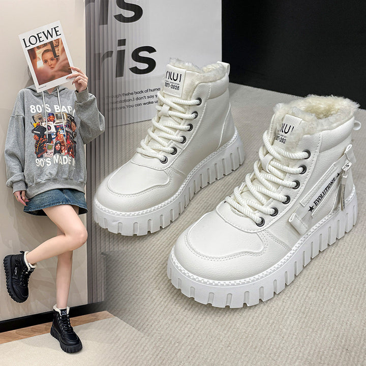 Dame Vinterhøje Sneakers med blødt for og skridsikker sål Stilla