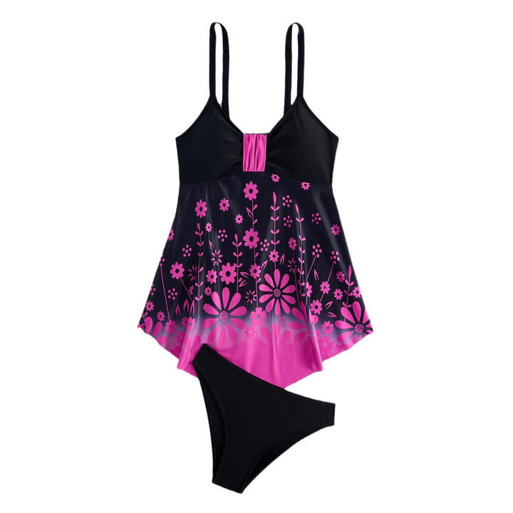 Dame Floral Print Svømmeuniform Kjole Stilla