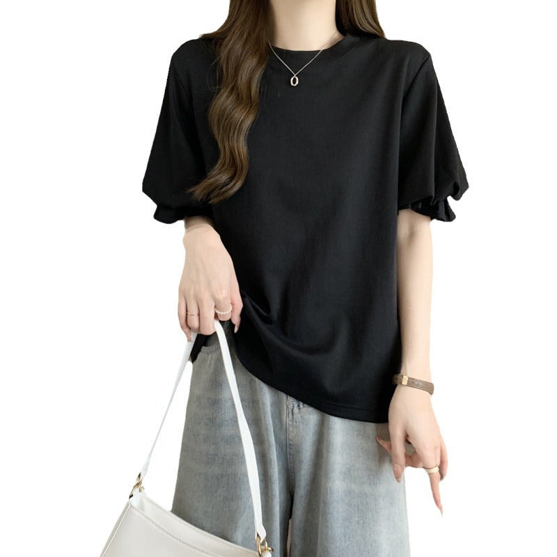 Dame Puffærmer Relaxed Fit T-Shirt Stilla