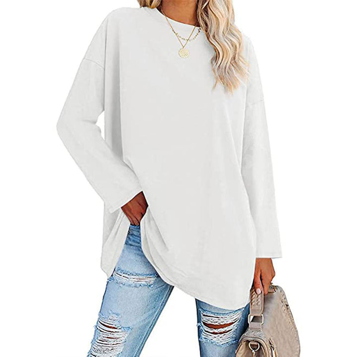 Dame Oversized Langærmet T-shirt med afslappet snit Stilla