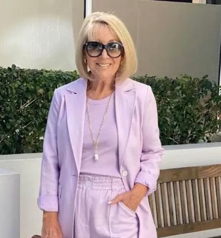Damer elegante blazerjakke med komfortable bukser Stilla