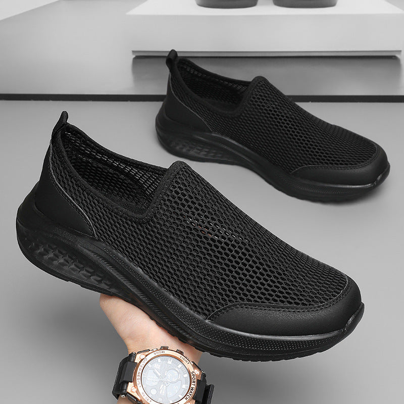 Unisex nan let slip-on sneakers med tredimensionel netstruktur, ergonomisk dæmpning og hælflap Skovae