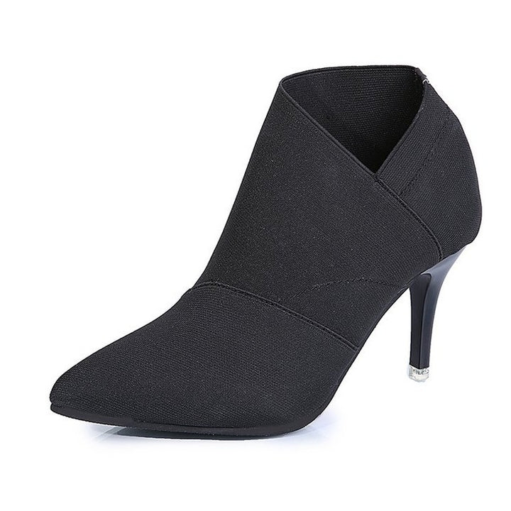 Dame Trendy Ankelstøvler med moderne Vikkel-look Stilla