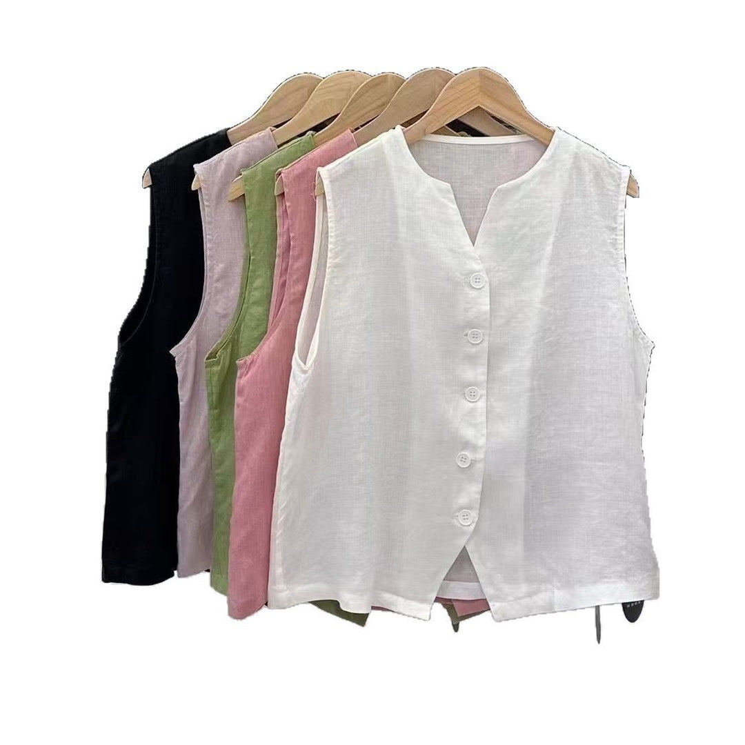 Femme Button-Up Linned Vest Stilla