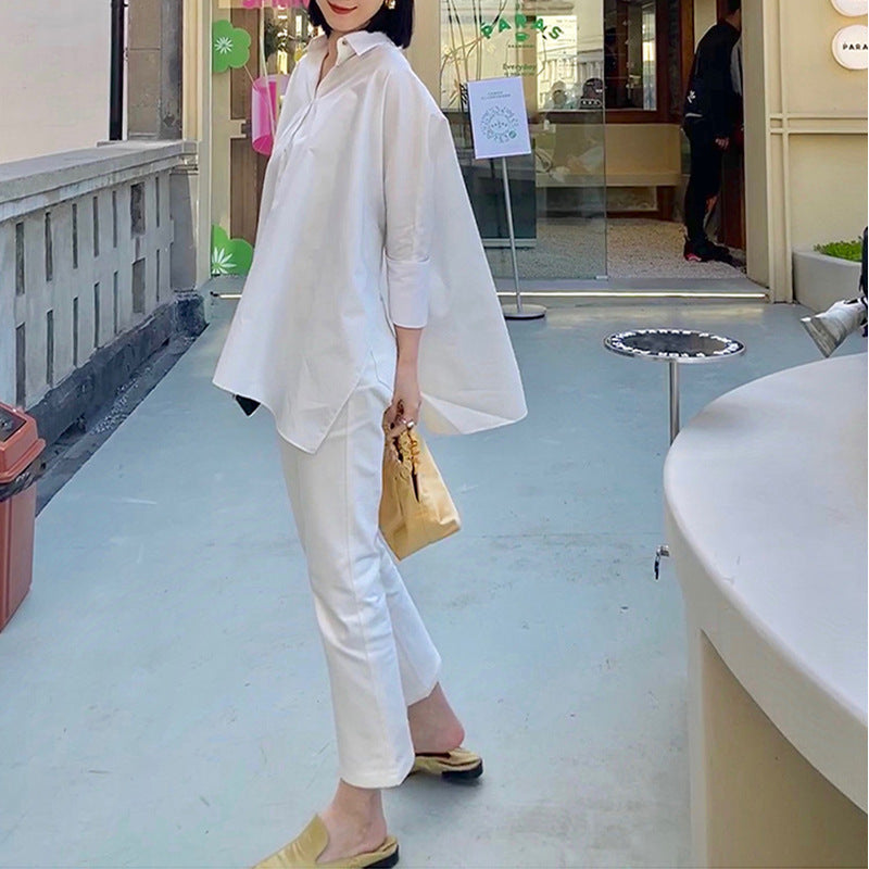 Damer asymmetrisk overshirt med afslappet pasform Stilla