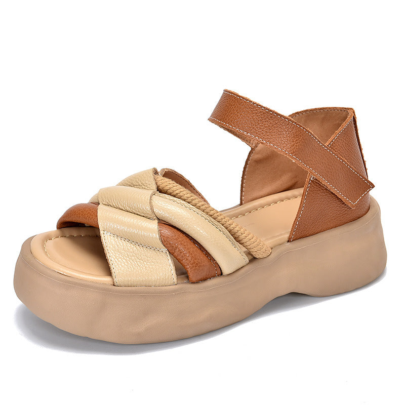 Dame Komfortable Sandaler med moderigtige Rem-detaljer og polstret Sål Stilla
