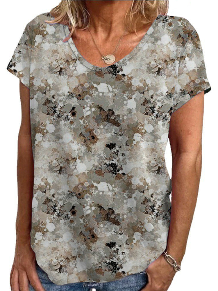 Dame Loose Bluse med farverigt paisleymønster Skovae