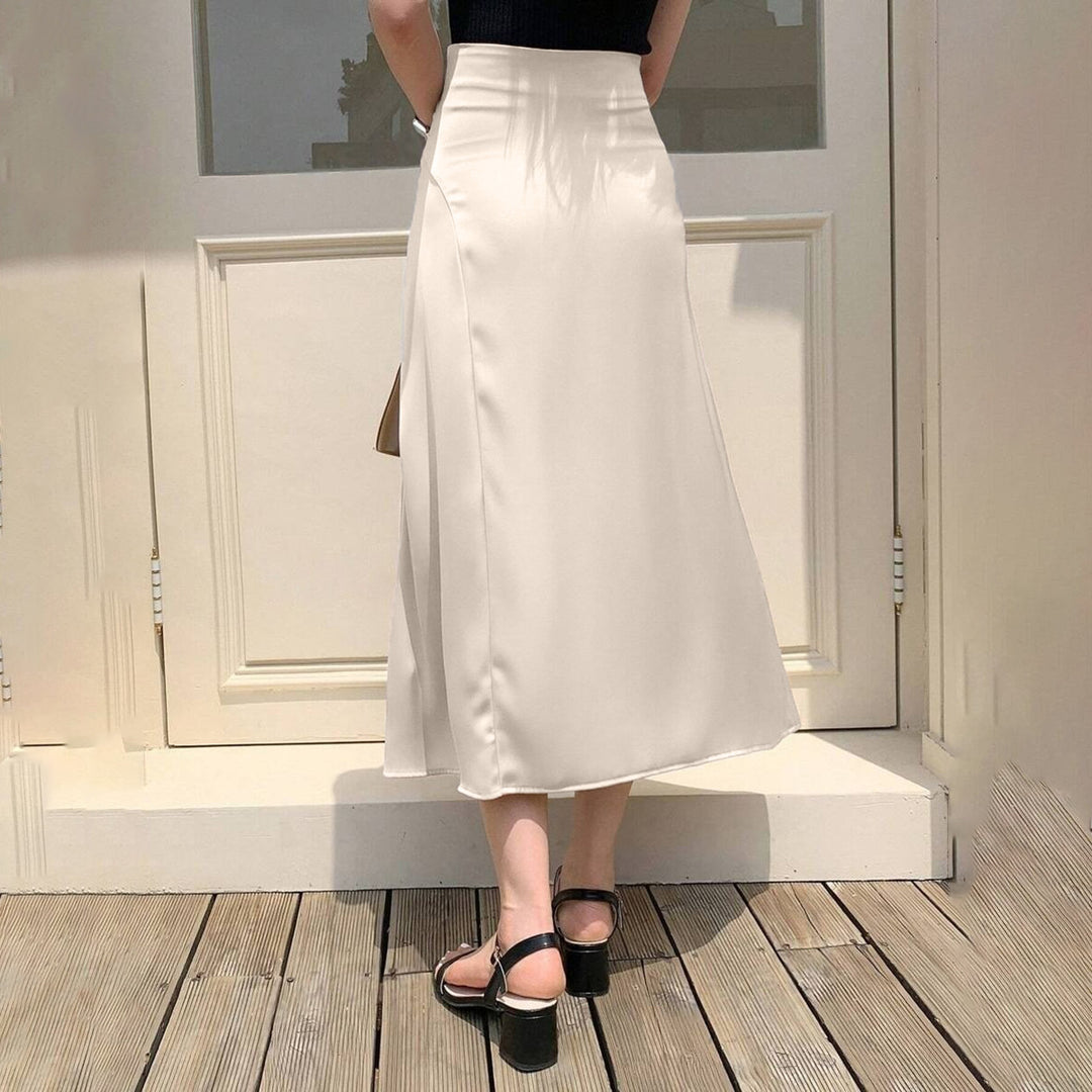 Dame nederdel med flydende snit og elegant drapering Skovae
