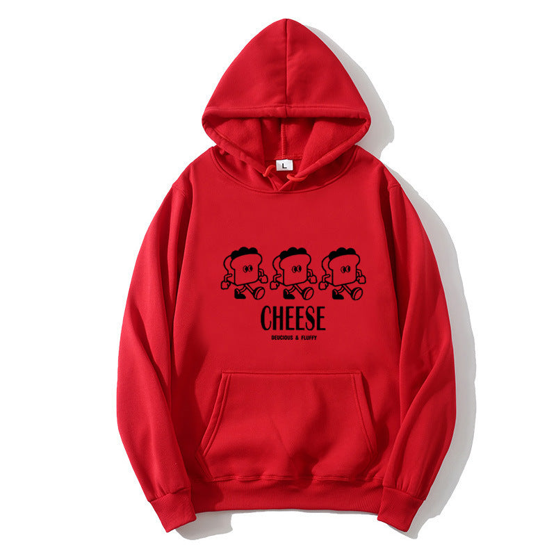 Kvinders hætte sweatshirt med kreativt tegneserieprint Skovae