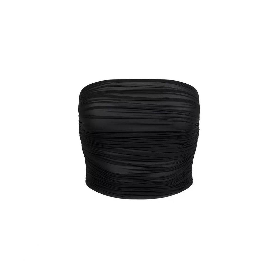 Damer Rynkning Strapless Top Stilla