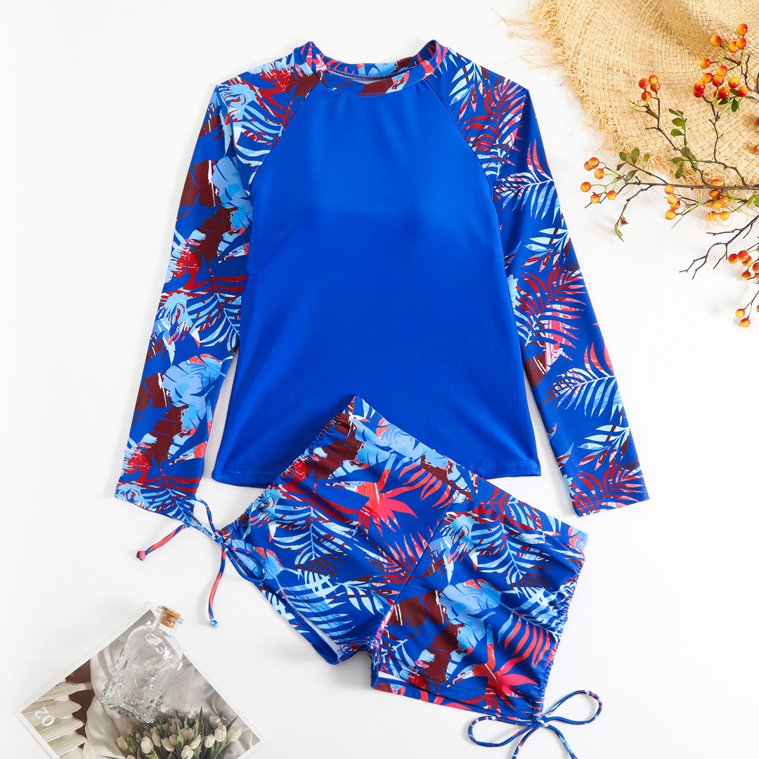 Dame UV-beskyttelses Rashguard med shorts Skovae