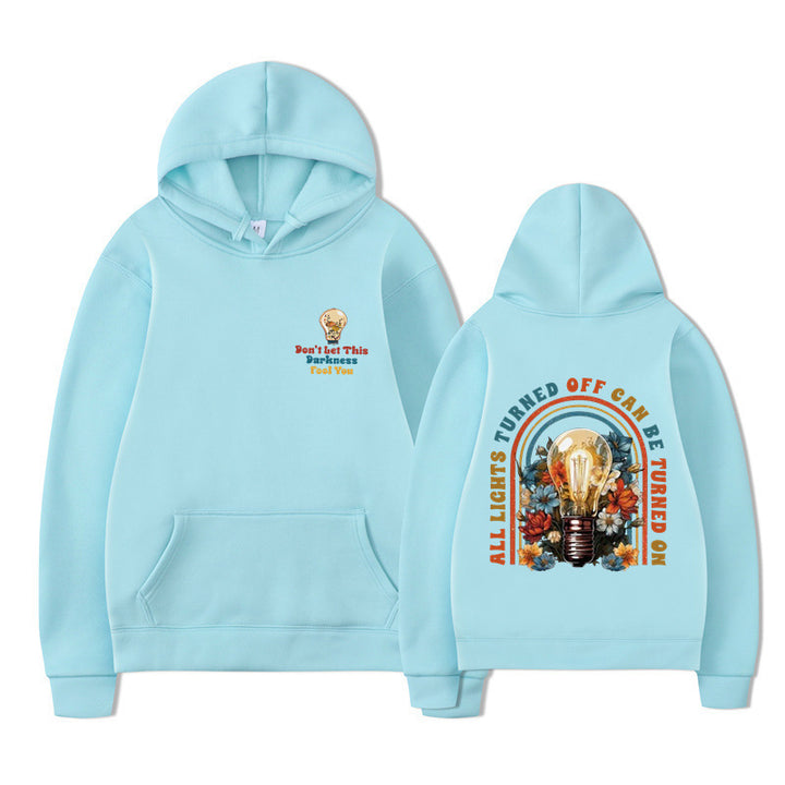 Kvinders hoodie med farverigt design og afslappet pasform Skovae