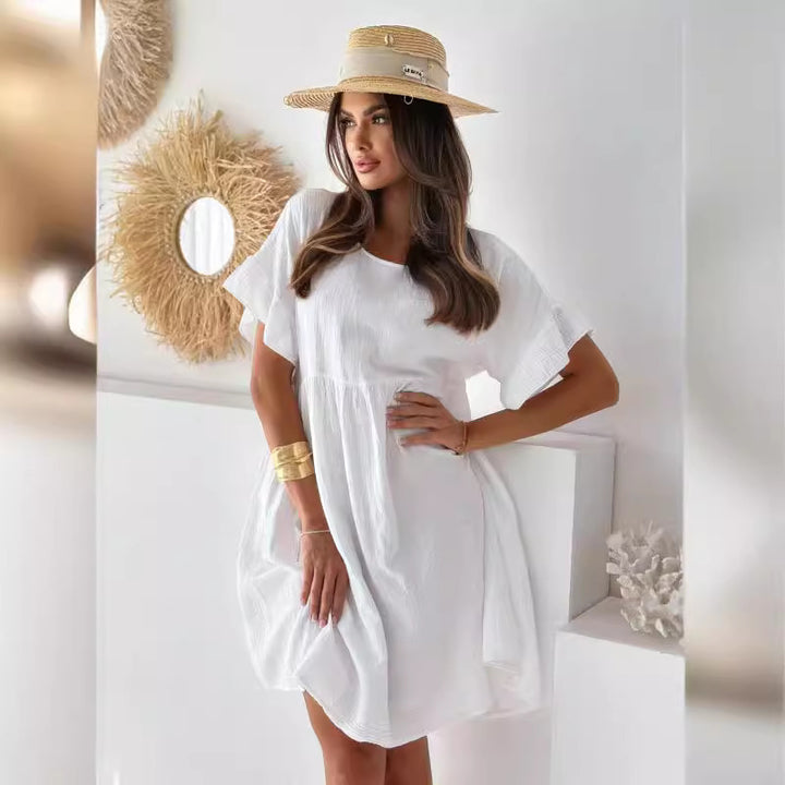 Damer Casual Sommer Shift Kjole Stilla