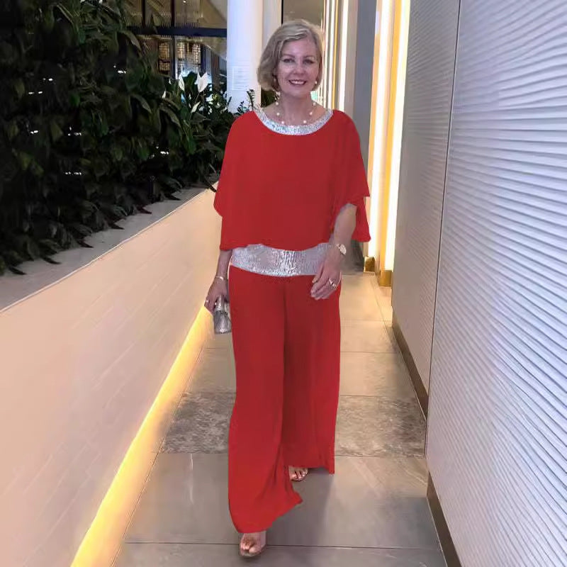 Damer elegant Culotte med glimmer-accente Stilla