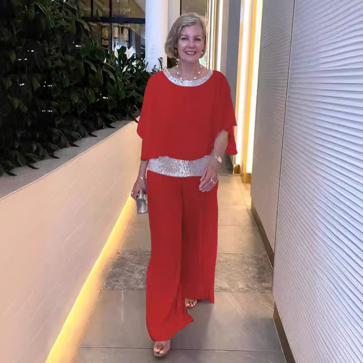 Damer elegant Culotte med glimmer-accente Stilla