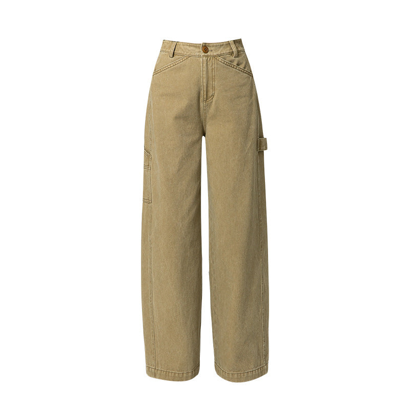 Dame Cargo-jeans med rummelig pasform og praktiske lommer Stilla