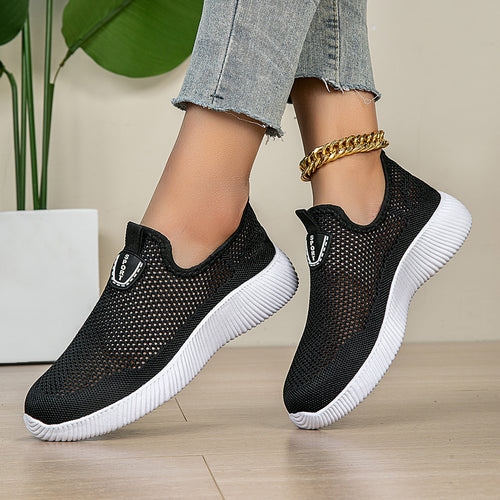 Dame Åndbare Mesh Slip-On Sneakers Stilla
