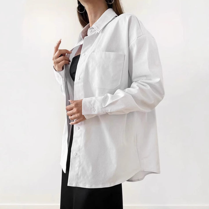 Dame Oversized Skjorte med afslappede detaljer Stilla