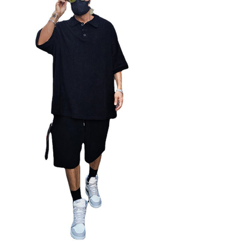 Herrer Fritids Polo T-shirt og Shorts Sæt Stilla