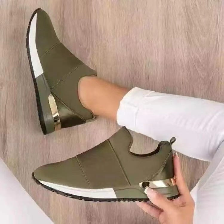 Dame Komfortable Slip-On Sneaker med glitrende elementer og ergonomisk sål Stilla