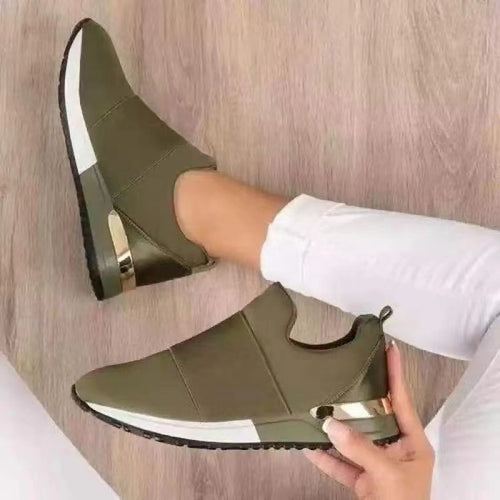 Dame Komfortable Slip-On Sneaker med glitrende elementer og ergonomisk sål Stilla